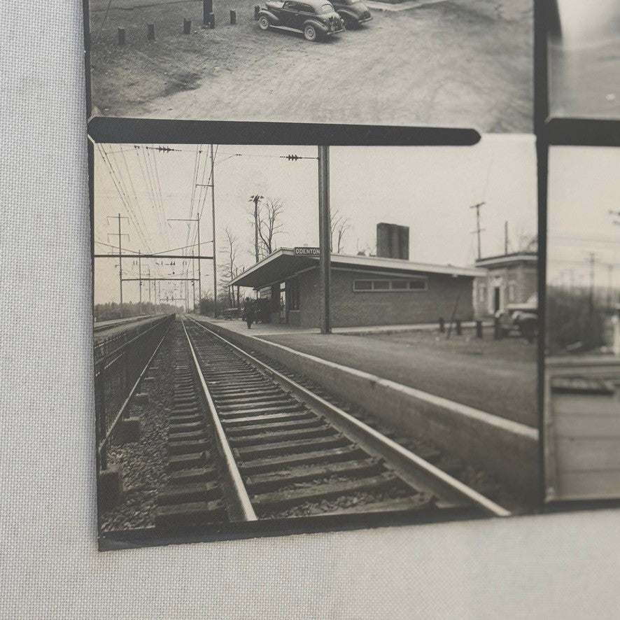 Vintage Pennsylvania Railroad Photo Contact Sheet Photograph Al Paul Lefton