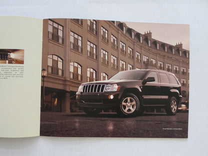 2006 Jeep Grand Cherokee Sales Brochure Laredo Limited Overland SRT8