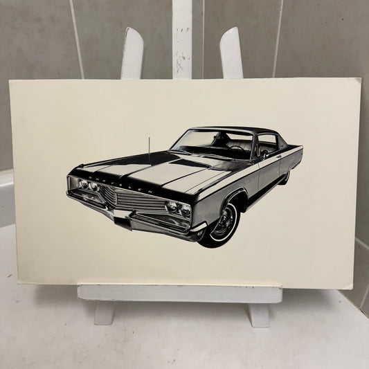 Vintage Chrysler Car Automobile Illustration Art Drawing Hand Drawn Robert Preis