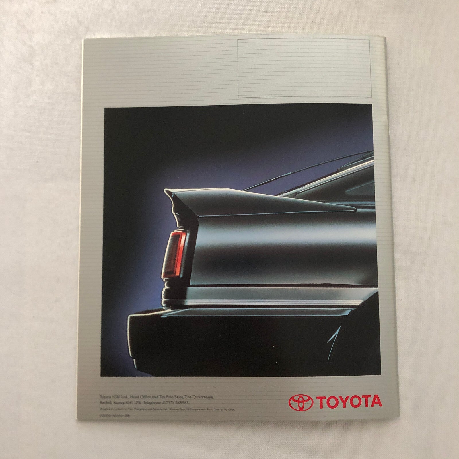 1990 Toyota Sports Car Sales Brochure Catalog Celica Supra MR2 Corolla UK Market