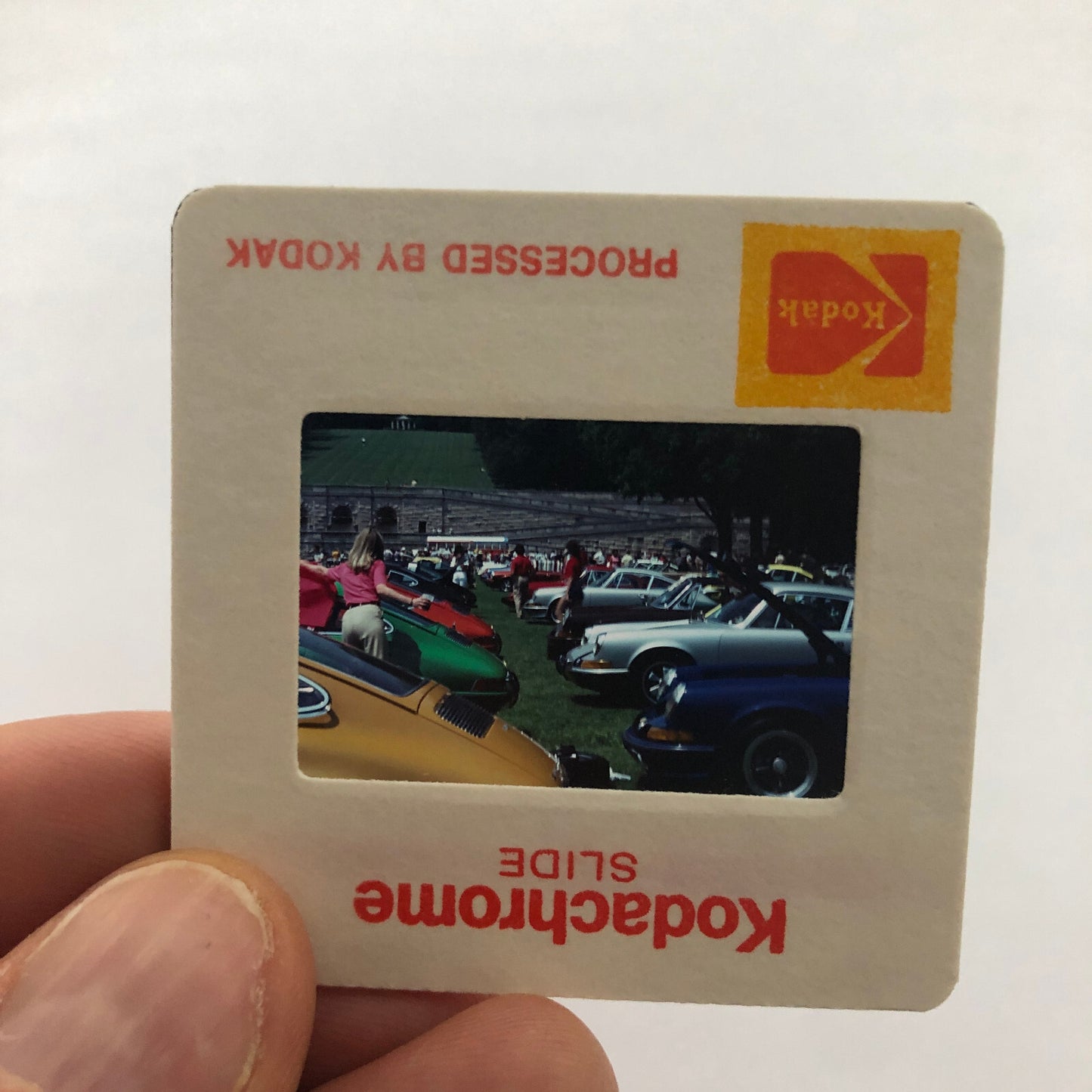 Porsche 911 Car Show 35mm Photo Slide Vintage 1981