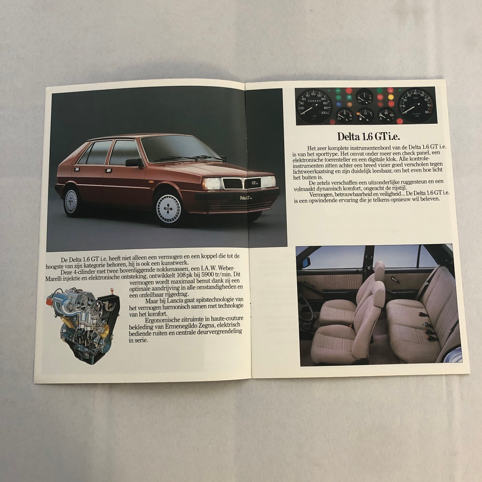 Lancia Delta Car Sales Brochure Catalog German HF Turbo Delta Integrale GTi