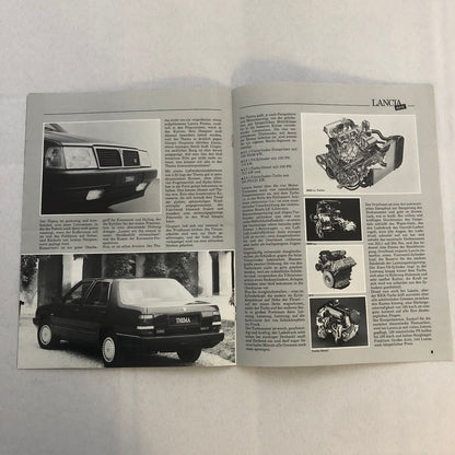 1985 Lancia Thema Car Sales Brochure Catalog German Turbo