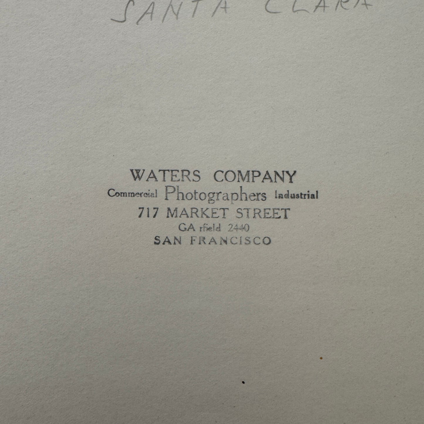 Vintage Ship Boat Photo Photograph Print Santa Clara Waters Company Photo