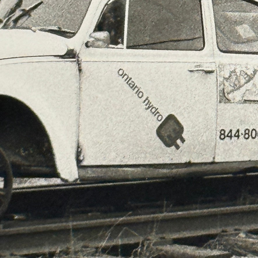 Vintage Volkswagen Beetle Toronto Hydro Train Car Railroad Railway Rail VW