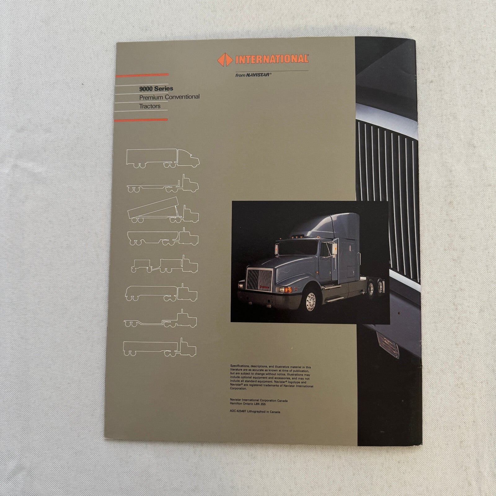 International 9000 Series Truck Sales Brochure Catalog Advertising