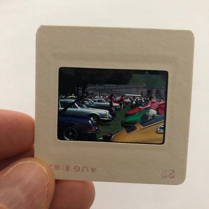 Porsche 911 Car Show 35mm Photo Slide Vintage 1981