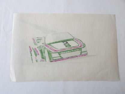 Porsche 935 Kremer Racing Design Sketch Drawing Art NOTTRODT Vintage 1976