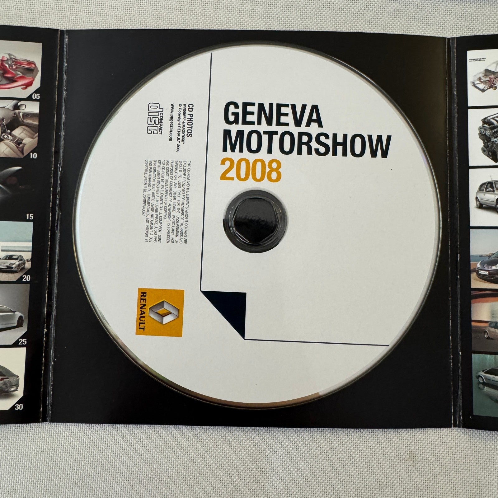 2008 Renault Geneva Autoshow Program Photo CD Twingo Kangoo Laguna GERMAN
