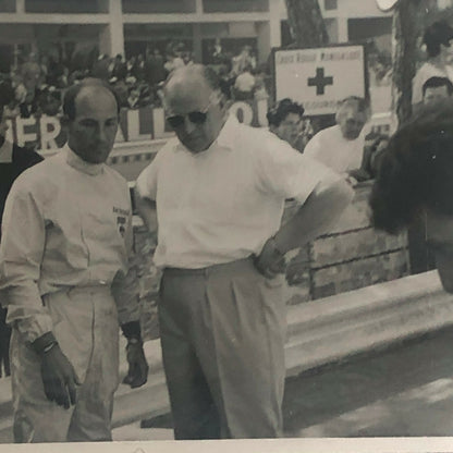 Vintage Racing Photo Photograph Stirling Moss Driver and Others 