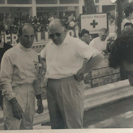 Vintage Racing Photo Photograph Stirling Moss Driver and Others 