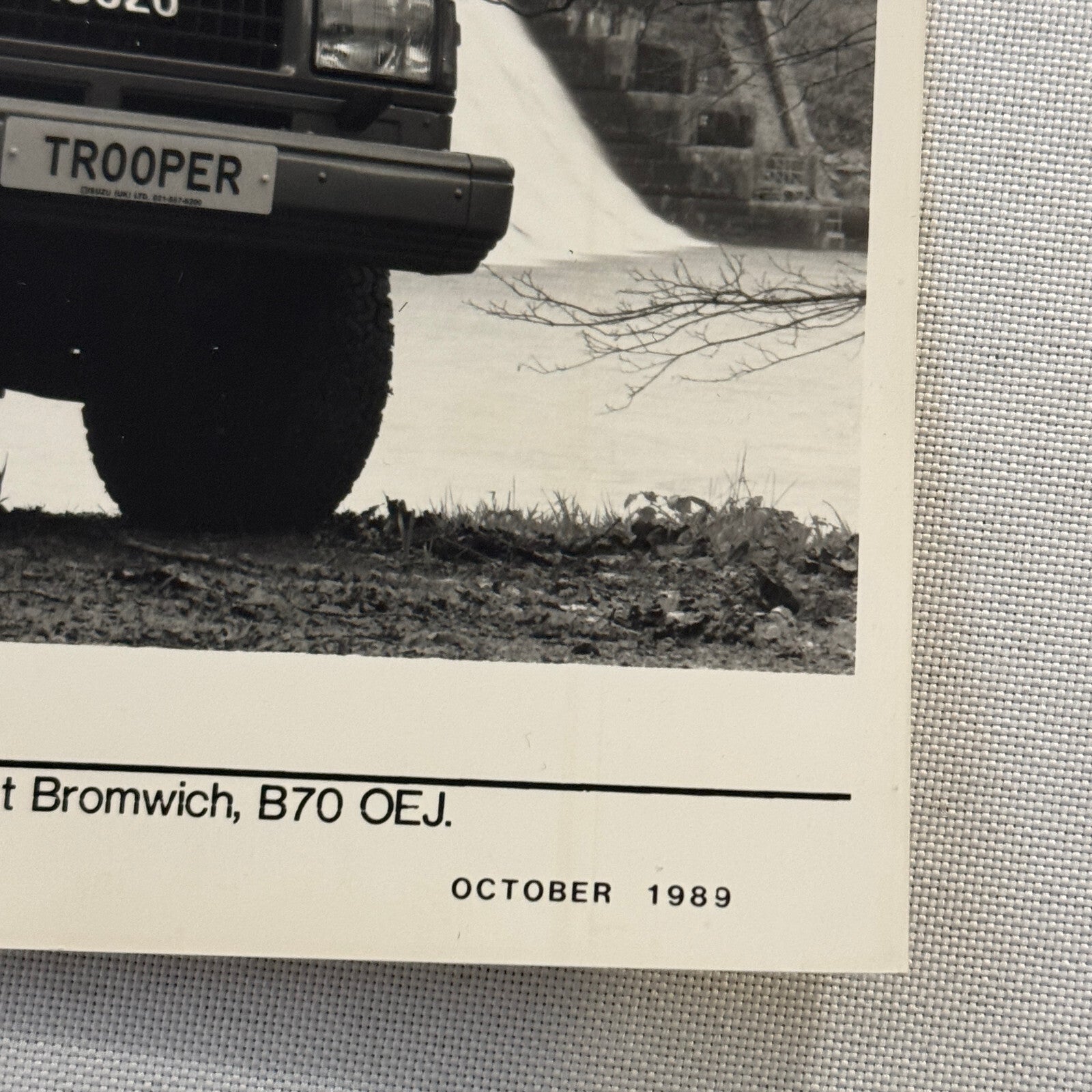 Isuzu Trooper Citation LWB Factory Press Photo Photograph Vintage 1989