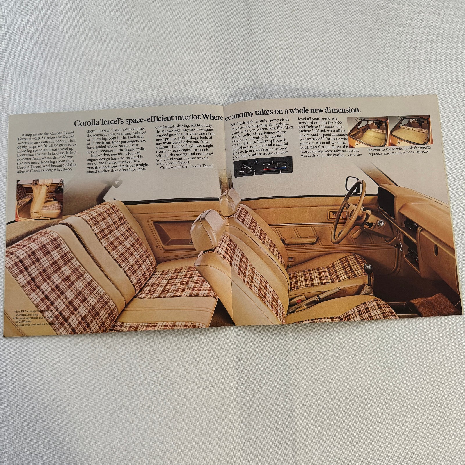 1980 Toyota Corolla Car Sales Brochure Catalog Tercel SR-5 SR5 Sport Coupe