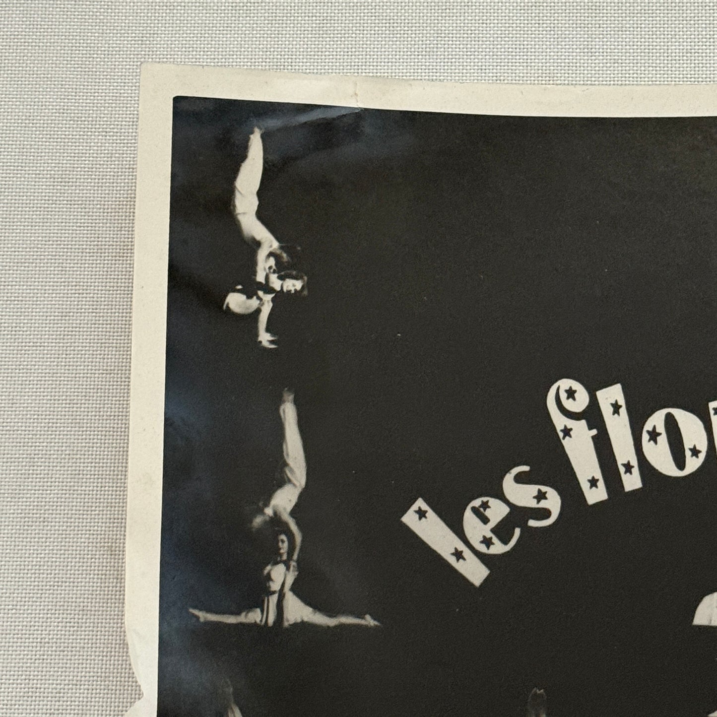 Vintage Circus Acrobat Act Balancing Photo Photograph Les Florentinos