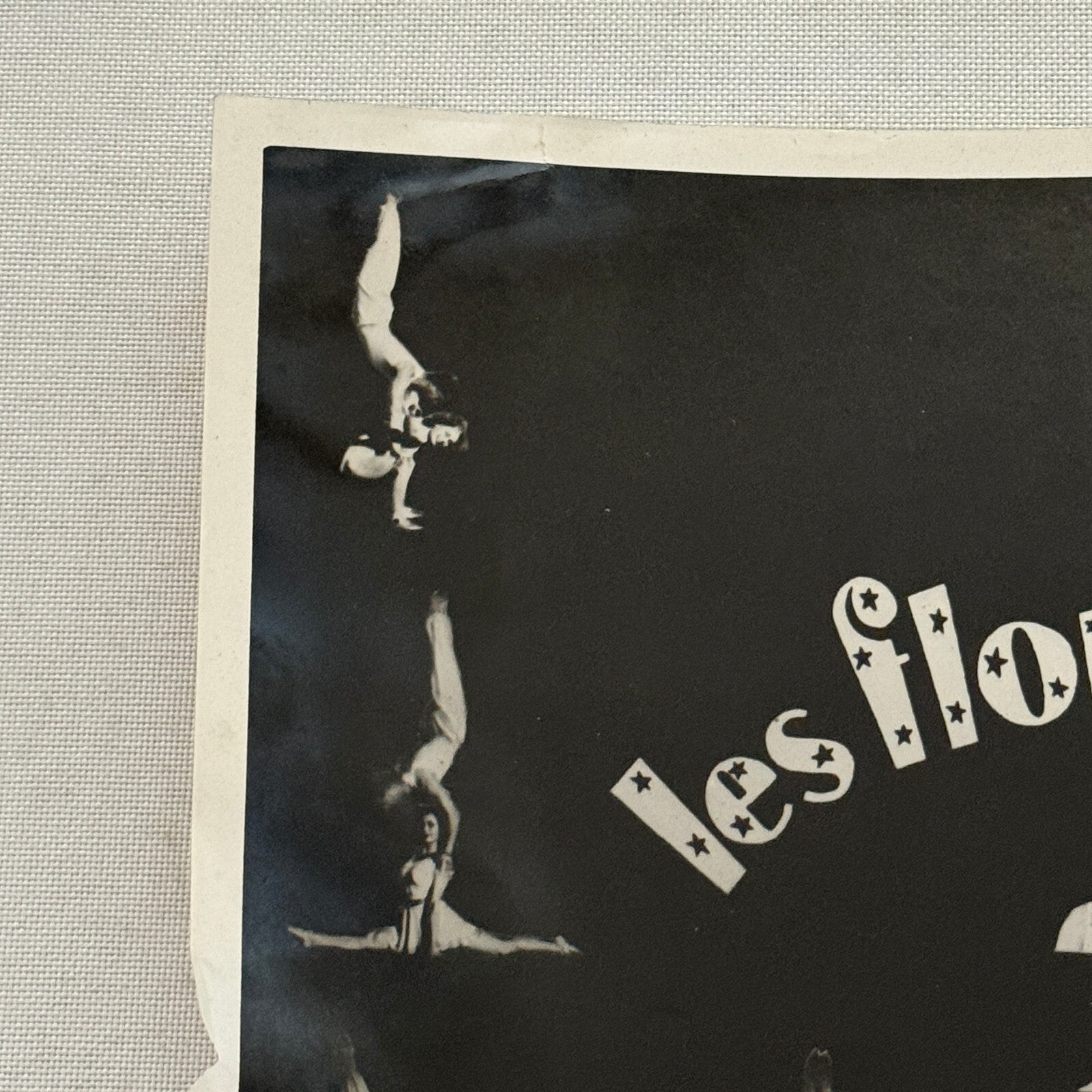 Vintage Circus Acrobat Act Balancing Photo Photograph Les Florentinos