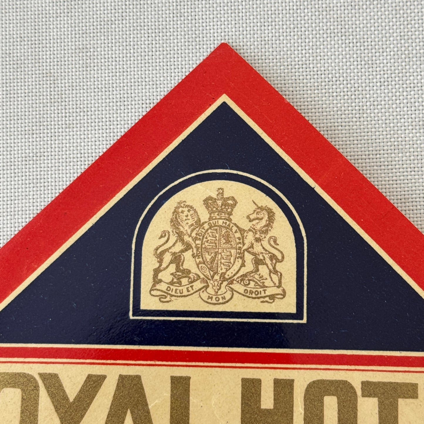 Vintage Travel Luggage Label Royal Hotel Durban South Africa South African