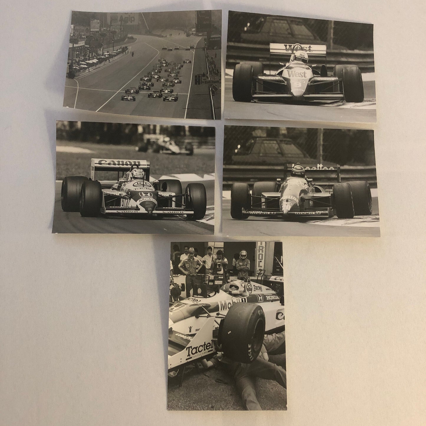 1987 Grand Prix Formula One Racing Photo Lot 17x Ayrton Senna Honda Lotus +