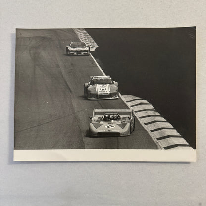 Vintage Porsche Racing Car Photo Photograph 1980