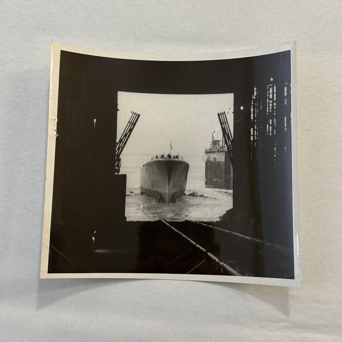 Vintage Ship Boat Photo Photograph Nautical 1954