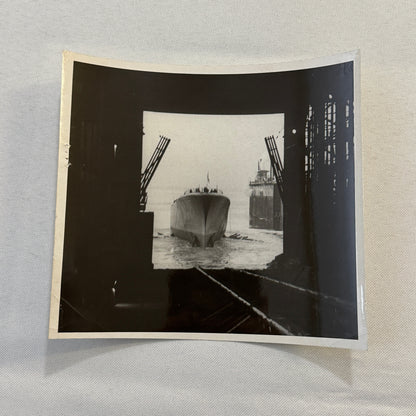 Vintage Ship Boat Photo Photograph Nautical 1954