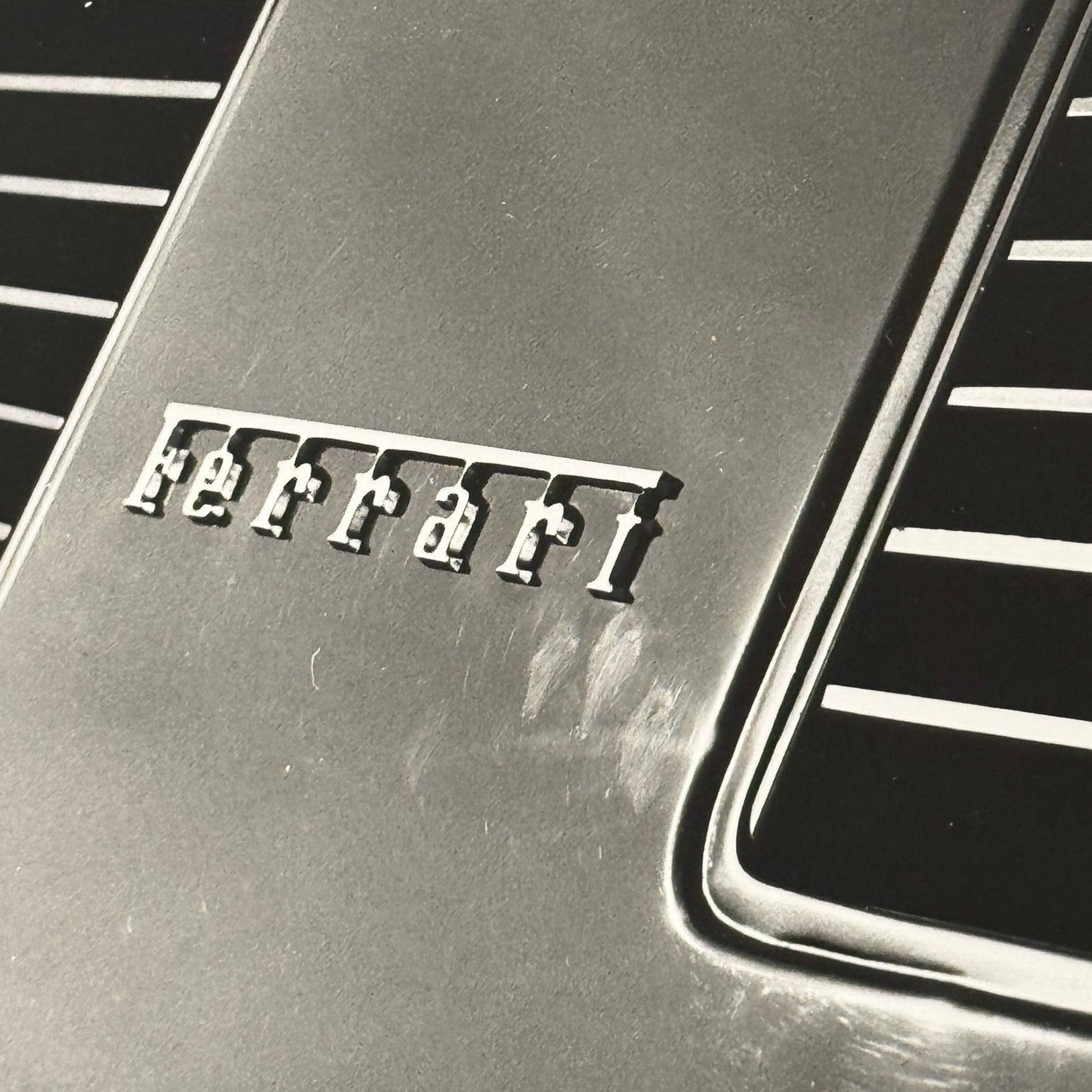 Vintage Ferrari Car Photo Photograph Print Emblem Logo