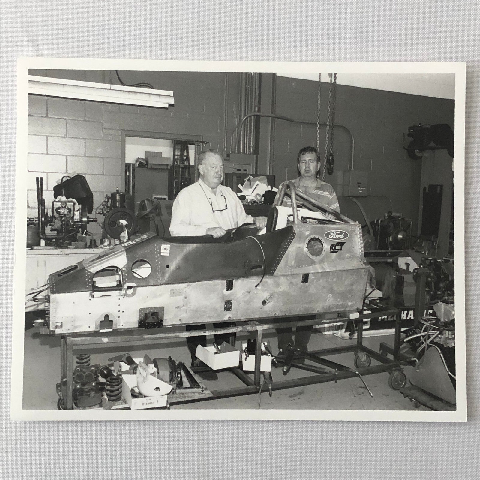 Vintage Indy Indianapolis Racing Photo Photograph Ford Chassis