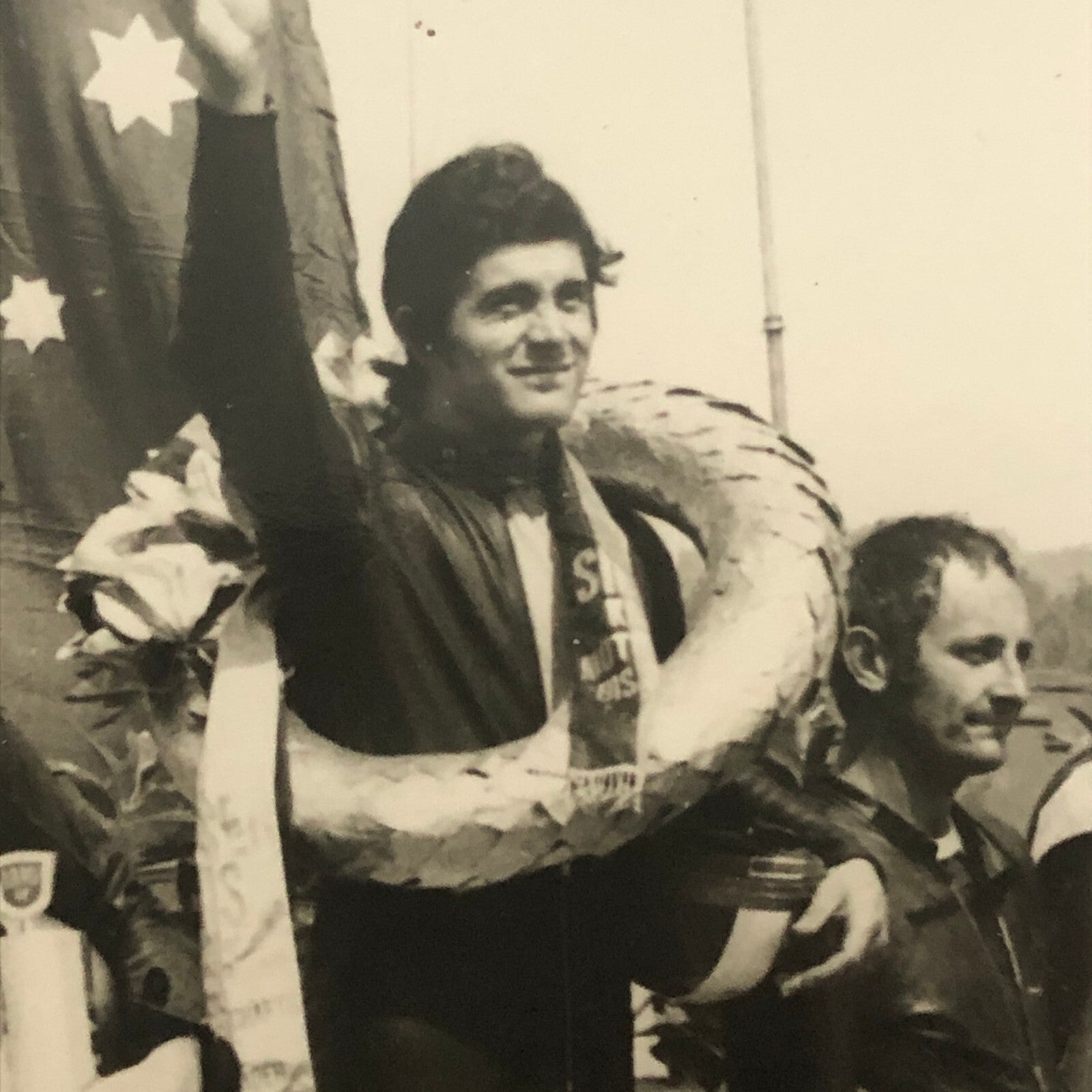 Vintage Motorcycle Racing Photo photograph Germany Race Winner