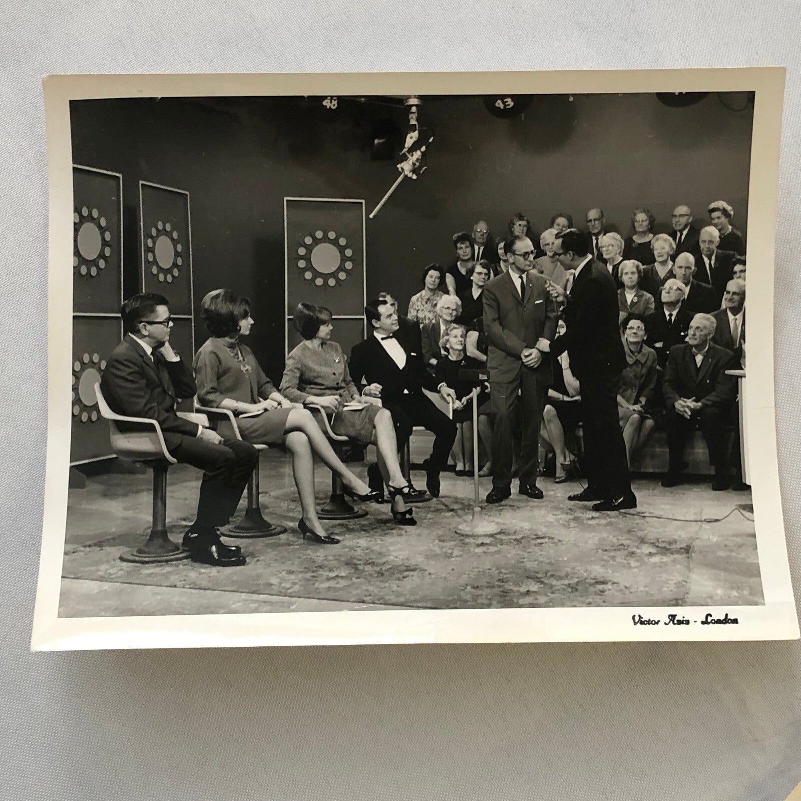 Vintage Photo Photograph Television Studio Show Camera People CFPL Lot of 2
