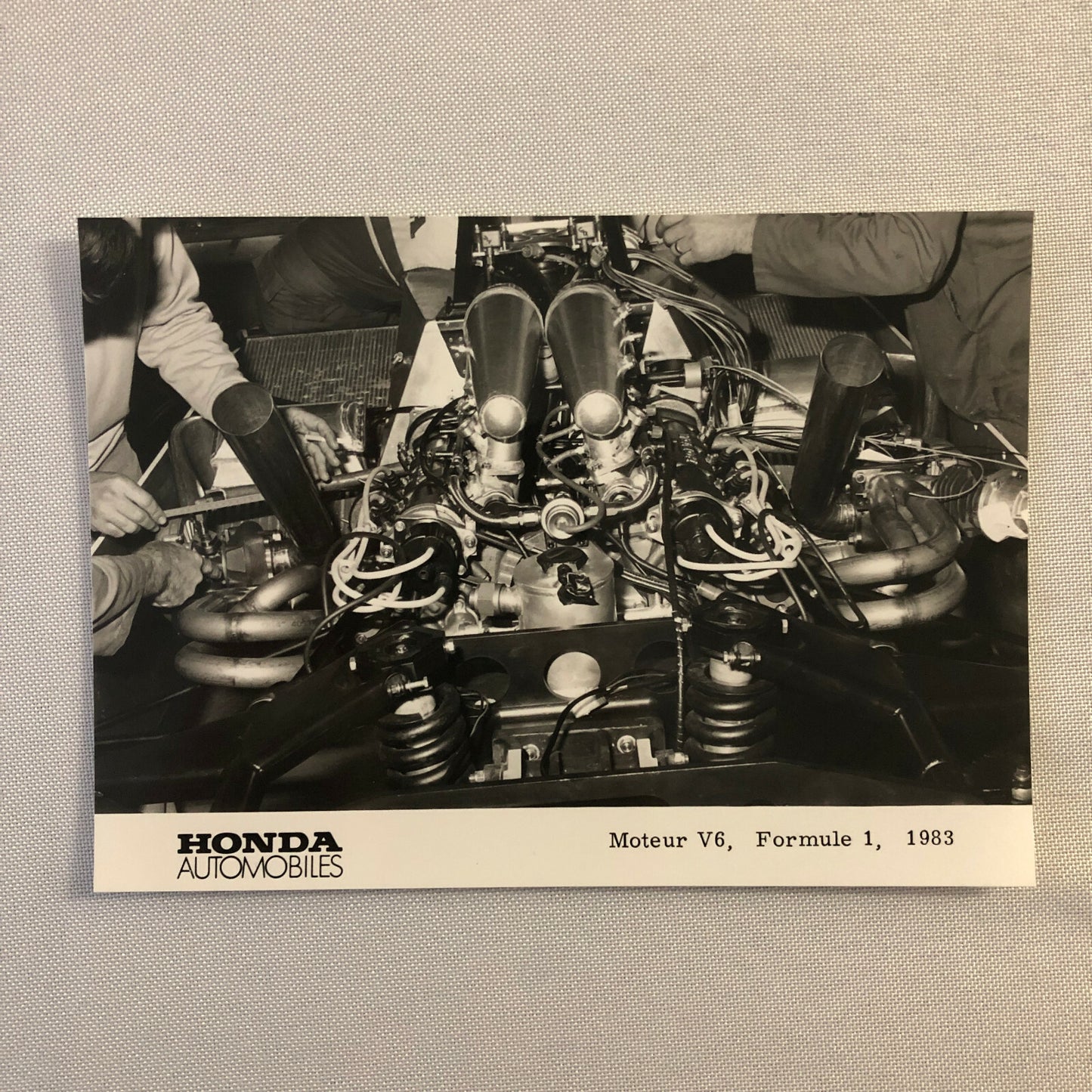 1983 Honda F1 Racing Press Kit Formula One Cars Photo + GERMAN Text 