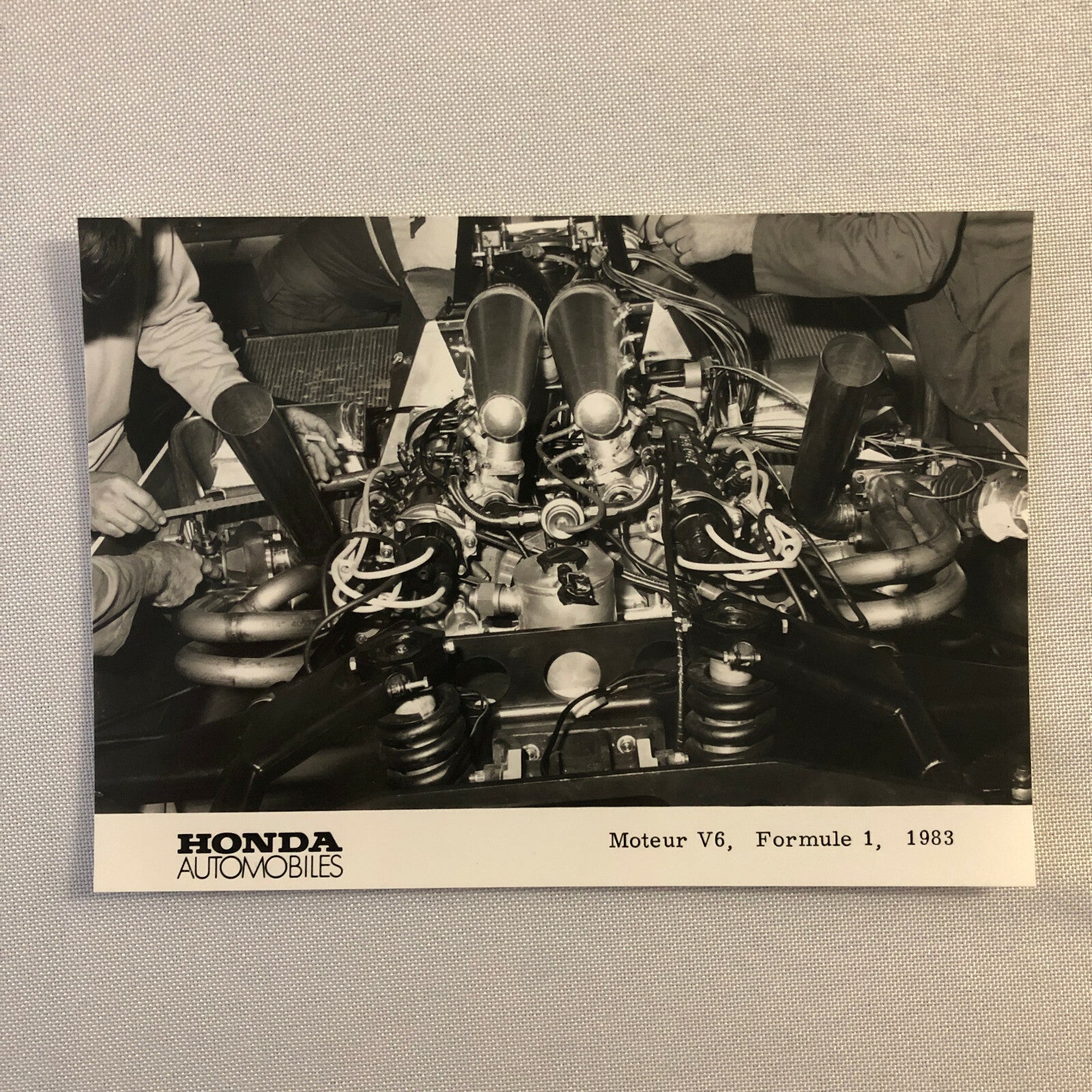 1983 Honda F1 Racing Press Kit Formula One Cars Photo + GERMAN Text 