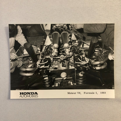 1983 Honda F1 Racing Press Kit Formula One Cars Photo + GERMAN Text 
