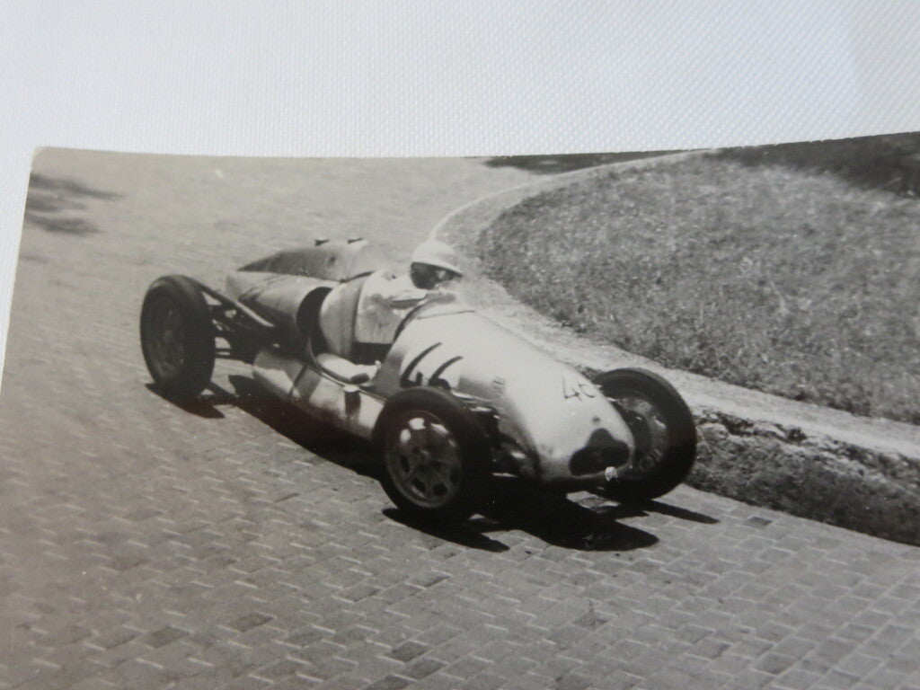 Vintage 1949 Racing Photo Photograph Stirling Moss Cooper T9 Mark II Car