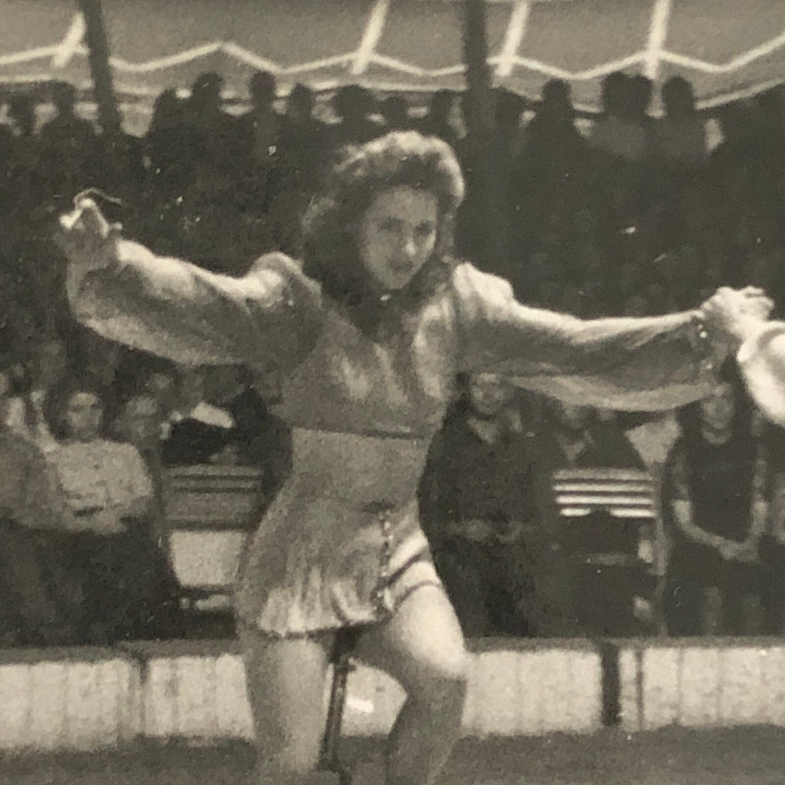 Circus Unicycle Balancing Act Photo Photograph Print Vintage