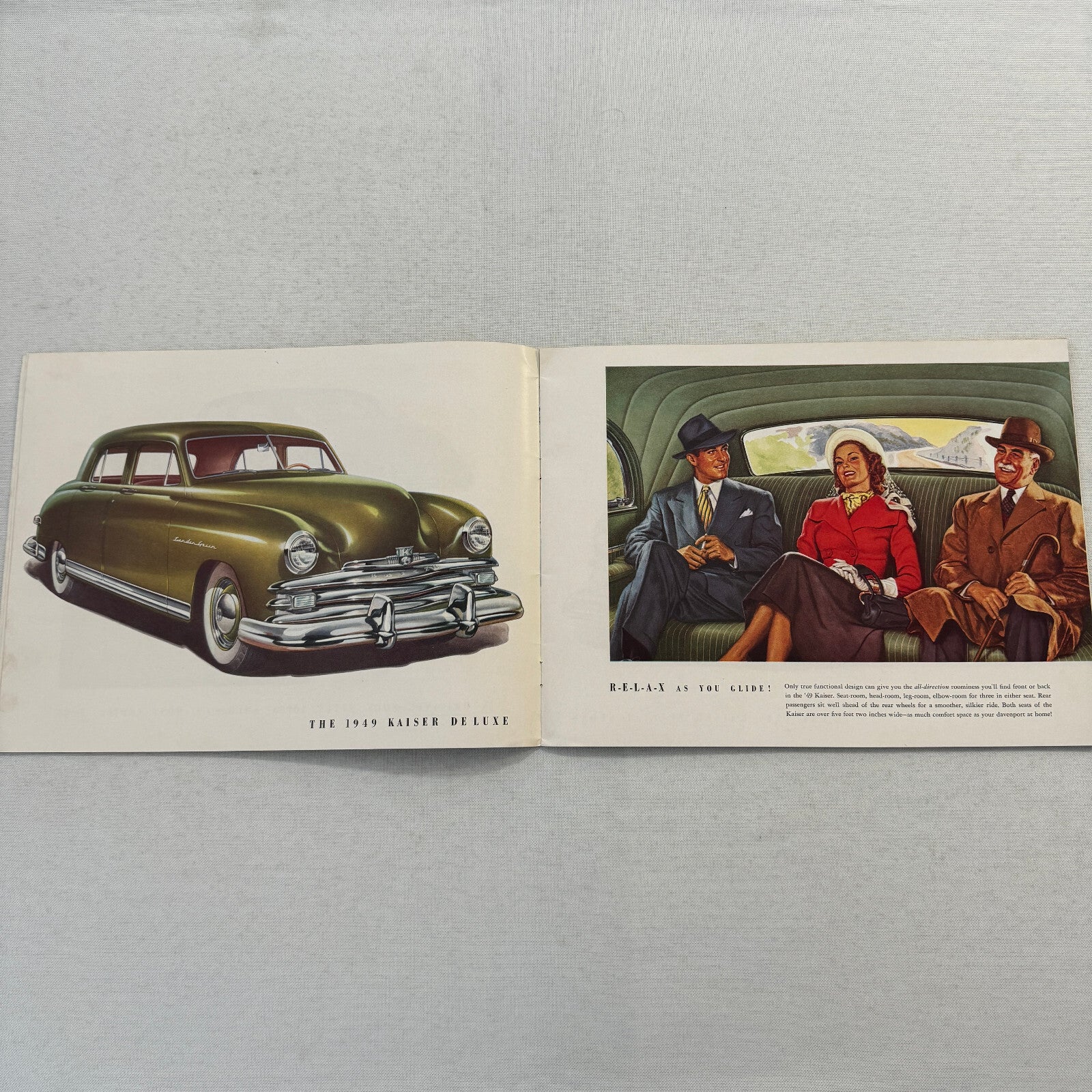 1949 Kaiser Car Sales Brochure Catalog Vintage Virginian Deluxe Special
