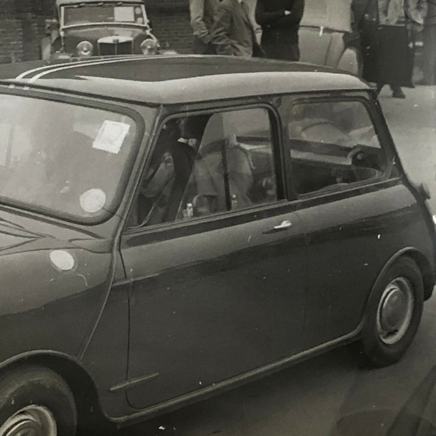 Vintage MINI Racing Car Photo Photograph Print - Rally Rallye Car ? 