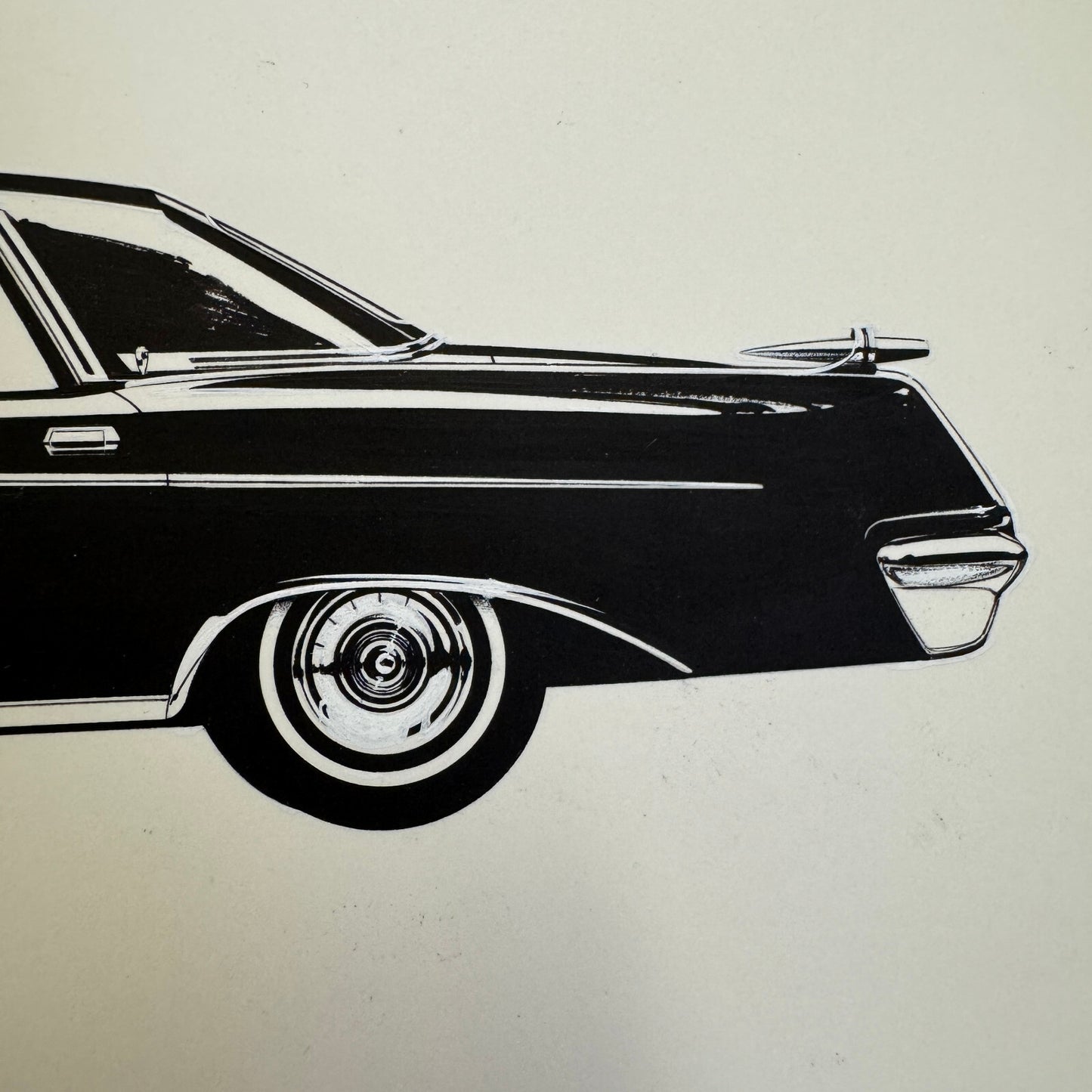 Vintage Imperial Car Illustration Art Drawing Hand Drawn Robert Preis