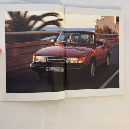 Vintage Saab 900 Car Sales Brochure Catalog 900 Cabriolet 900 Turbo 900i SWEDISH