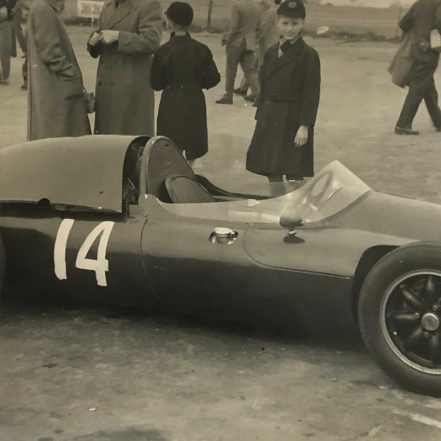 Vintage Grand Prix Car Racing Photo Photograph Print 