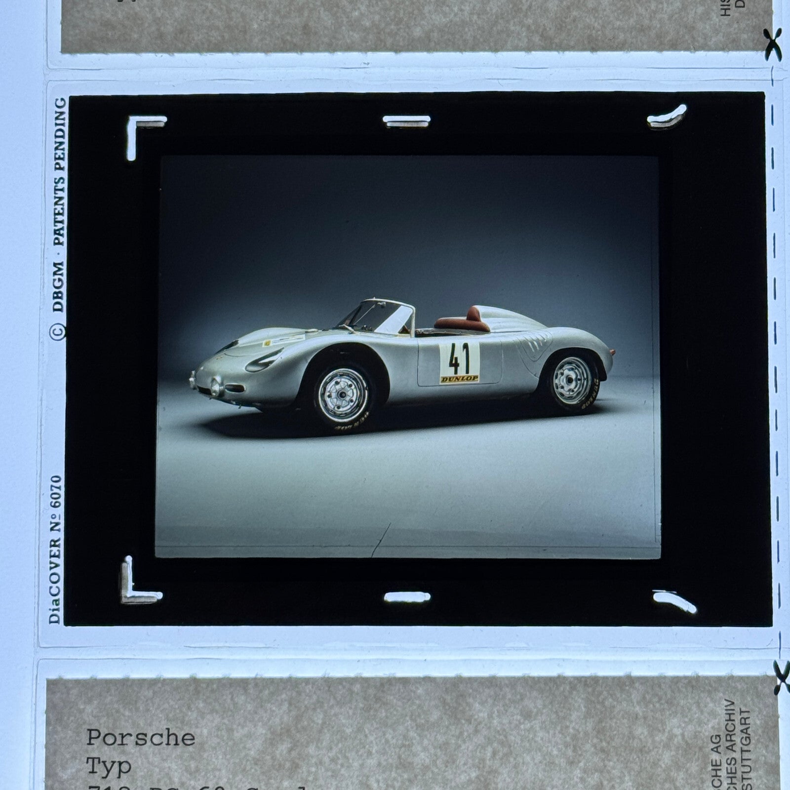 Porsche 718 RS 60 Spyder Museum Archive Factory Photo Slide Transparency