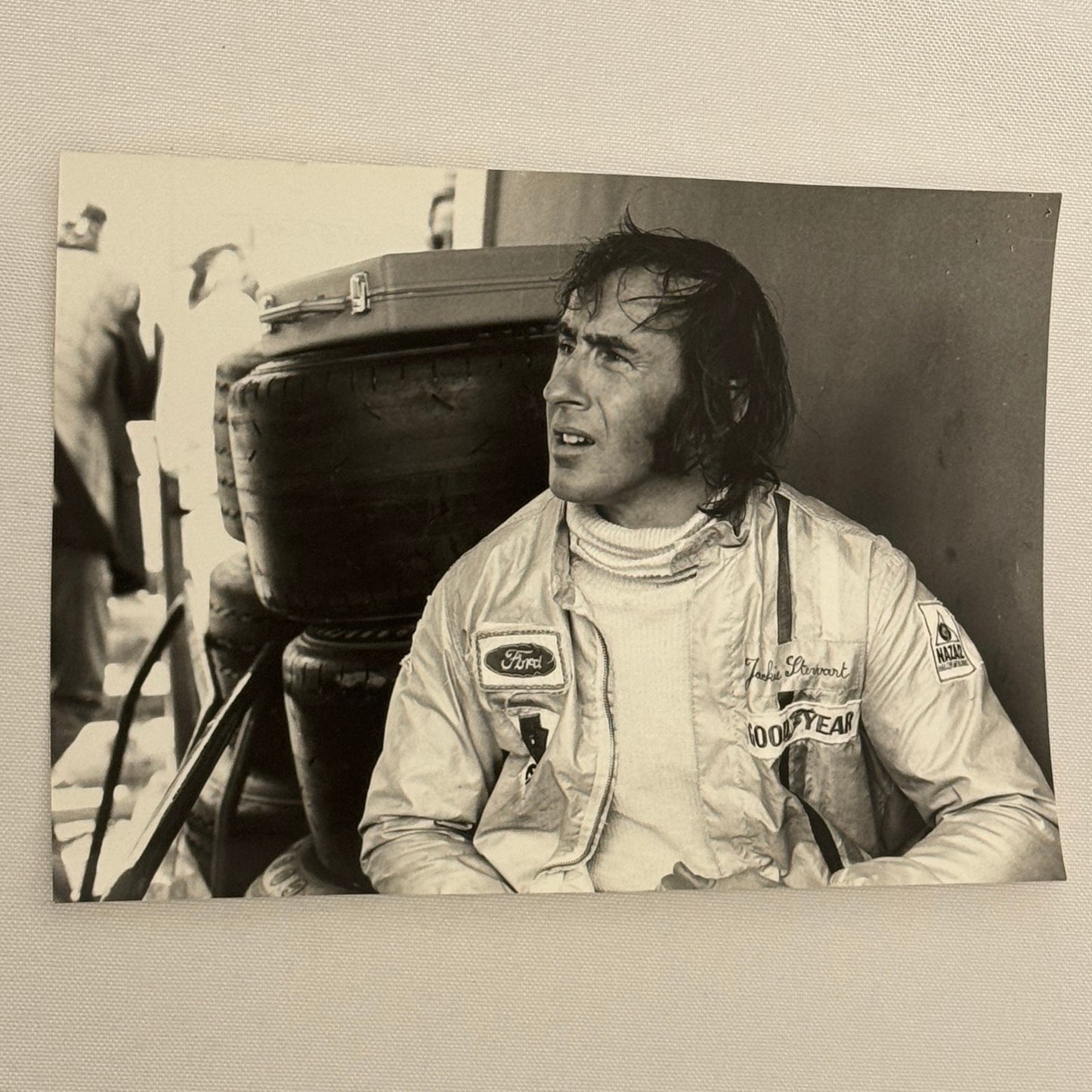 Vintage Racing Photo 1971 German Grand Prix Race Jackie Stewart Motorsport