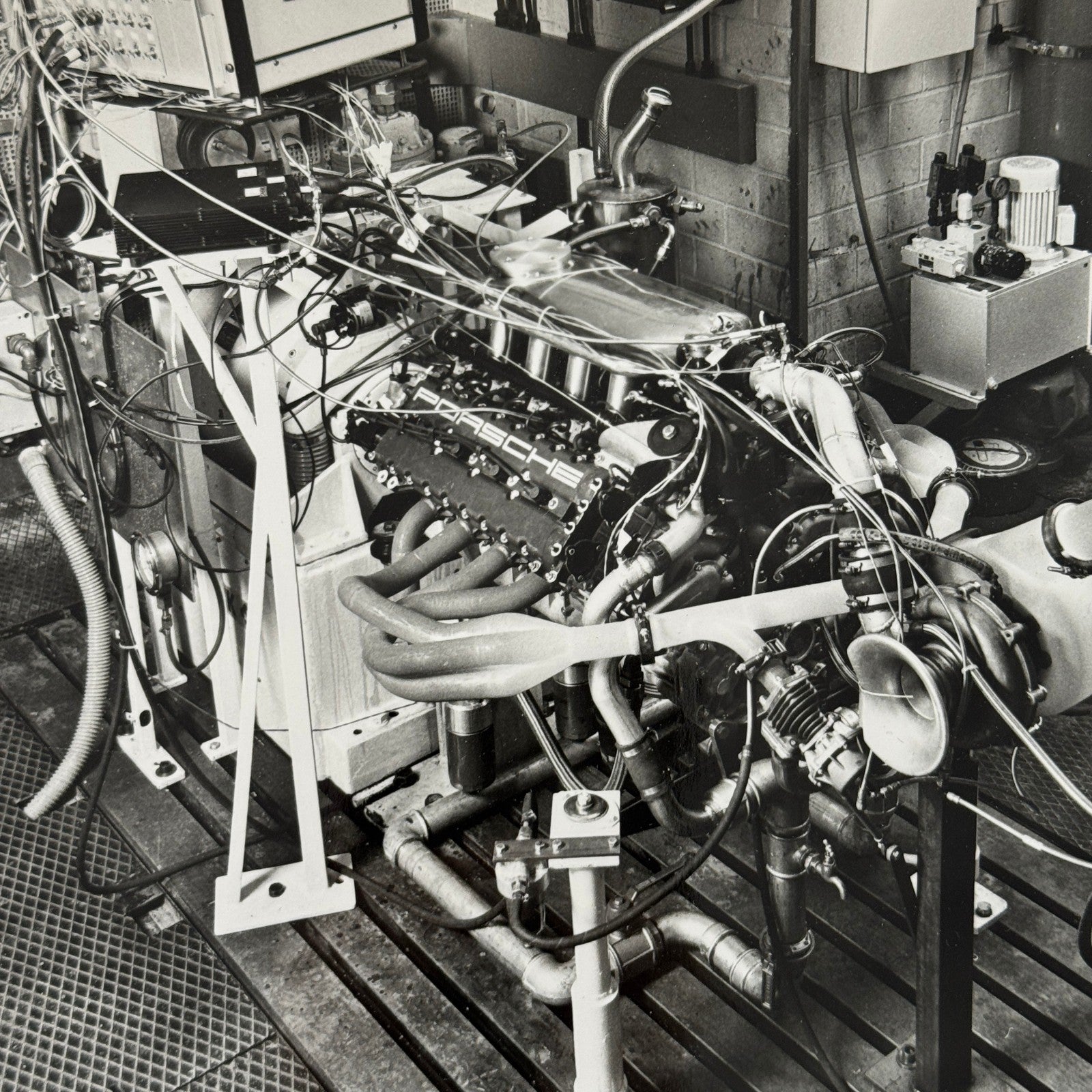 Porsche Quaker State Indy Racing Engine Factory Press Photo Photograph Vintage