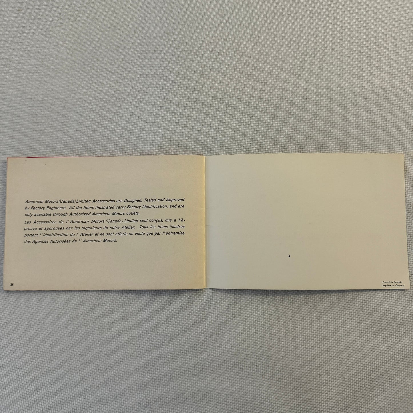 1966 American Motors Accessories Sales Brochure Catalog Advertising Wheels Radio