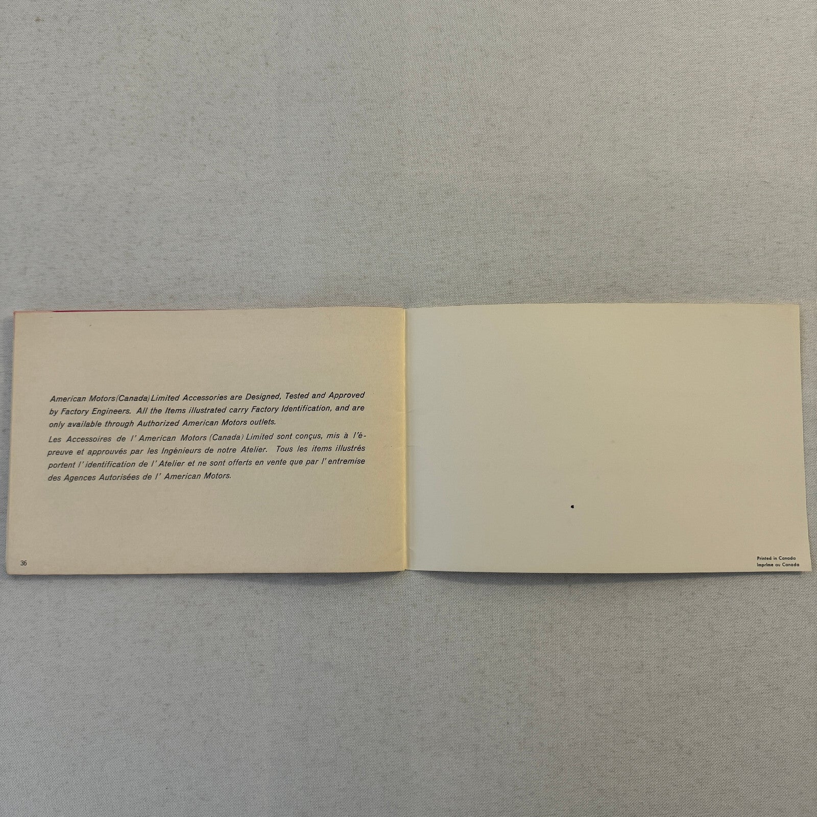 1966 American Motors Accessories Sales Brochure Catalog Advertising Wheels Radio