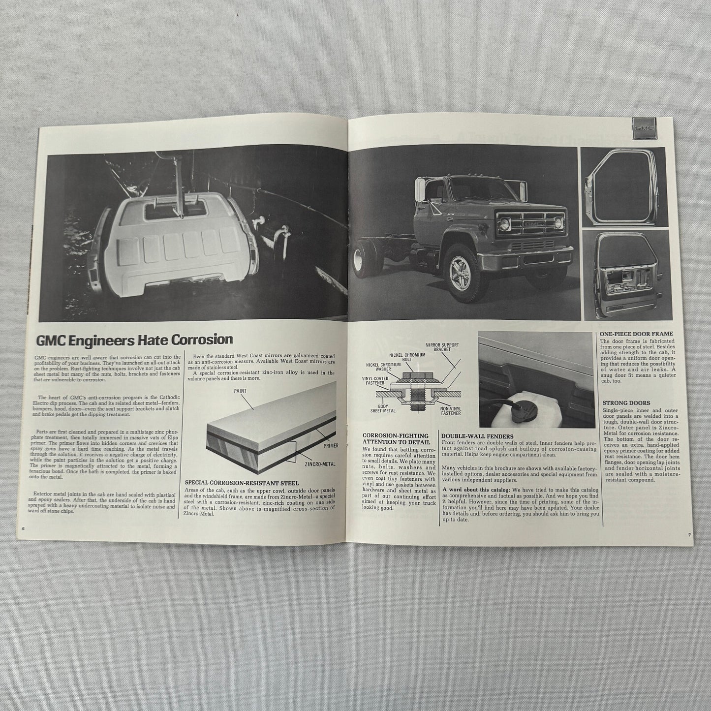 GMC Series 7000 Conventional Truck Sales Brochure Catalog Advertising Vintage