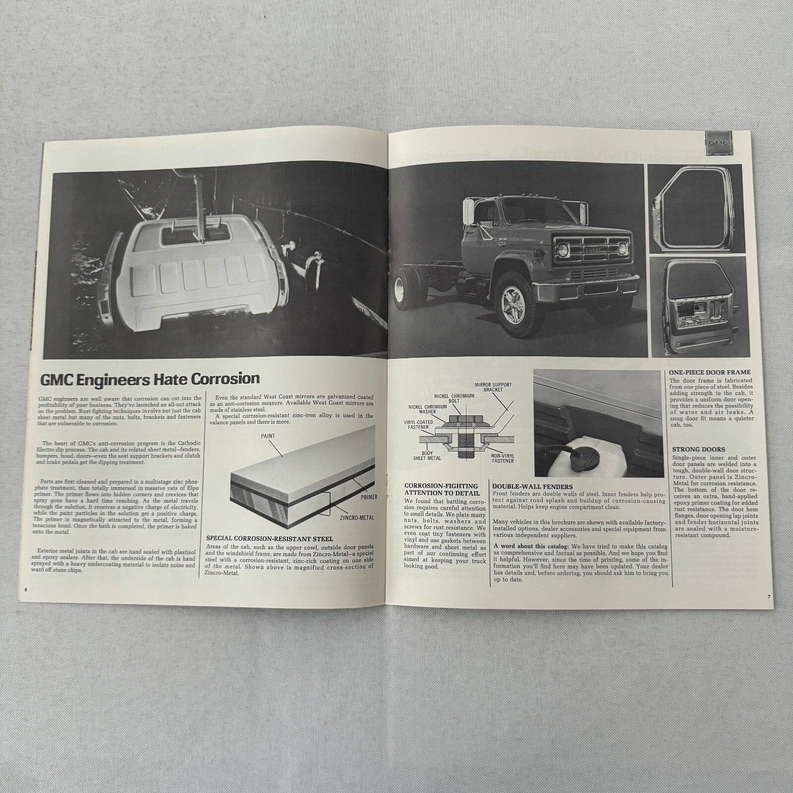 GMC Series 7000 Conventional Truck Sales Brochure Catalog Advertising Vintage