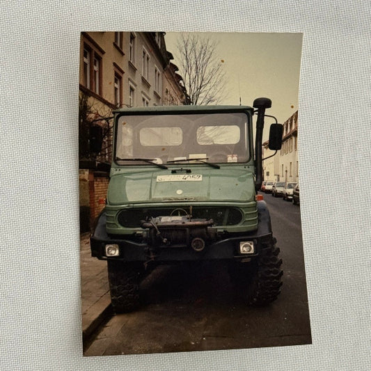 Vintage Mercedes Benz UNIMOG Truck Photo Photograph Print Snapshot