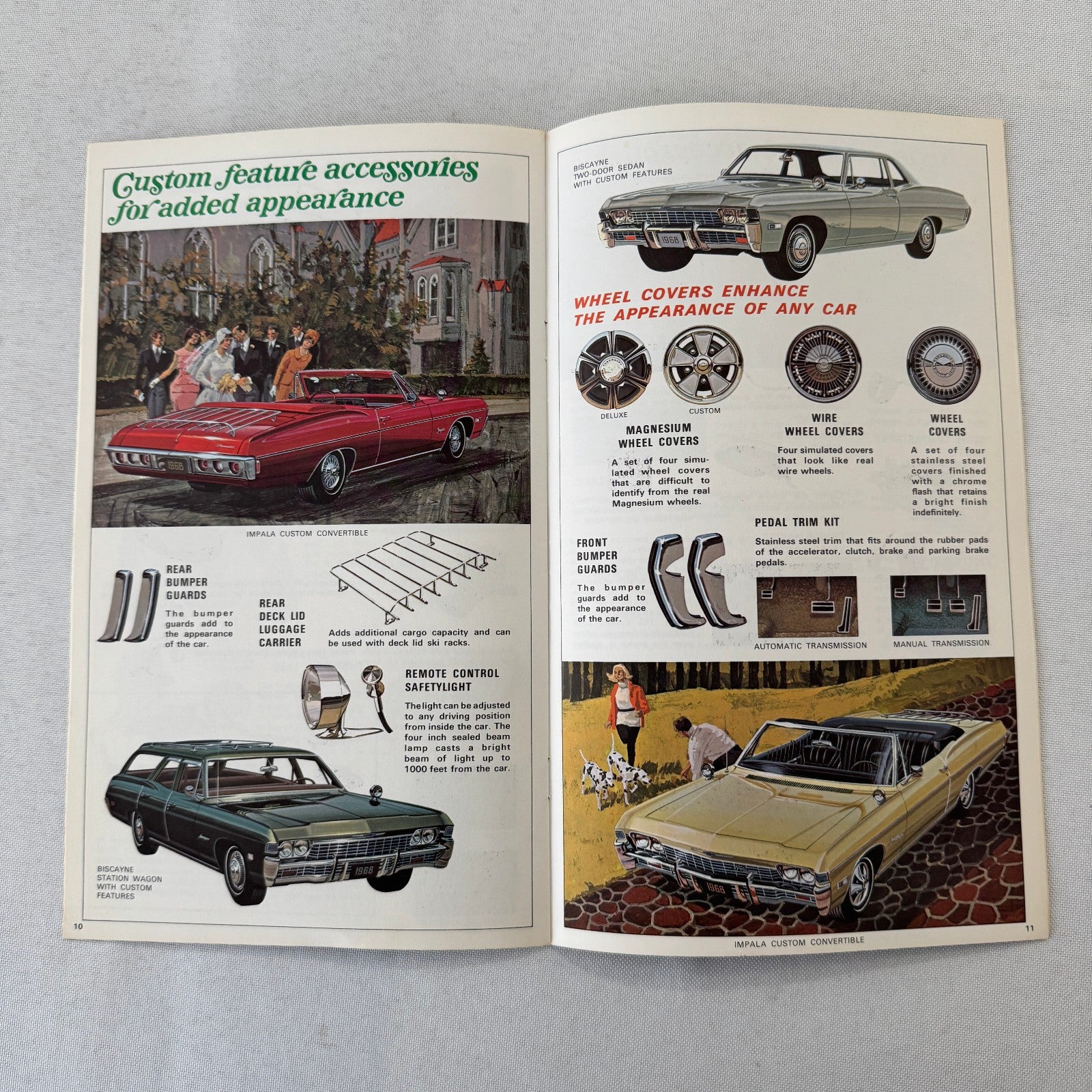 1968 Chevrolet Custom Accessories Brochure Catalog Caprice Bel Air Impala +