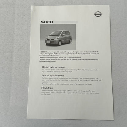 Nissan Tokyo Motor Show Concept Car Press KIt Brochure with CD Fairlady Z Nails