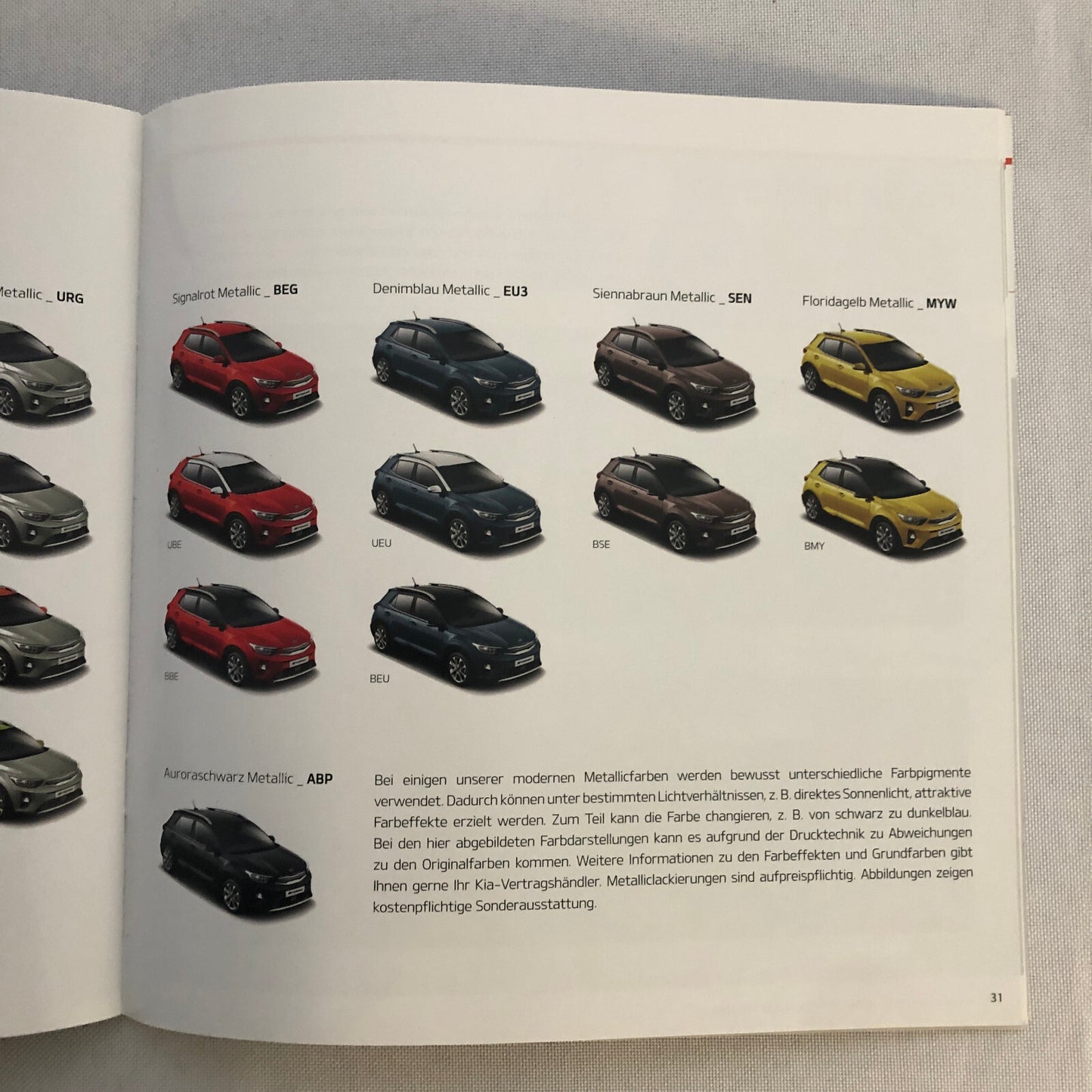 Kia Stonic Sales Brochure Catalog with Price List GERMAN Market 2018 ?