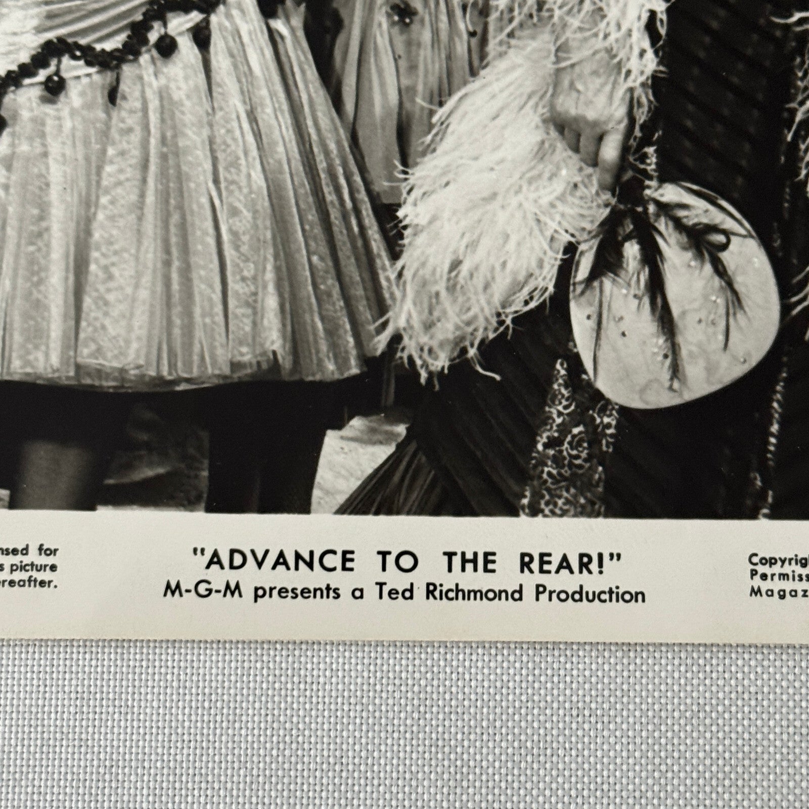 Vintage Movie Still Photo Photograph Advance to the Rear 1964